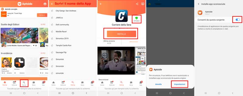 scaricare app da aptoide