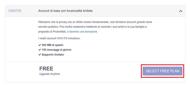 mail anonima gratis protonmail