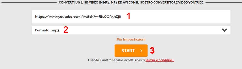 scaricare musica youtube OnlineVideoConverter