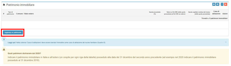 patrimonio immobiliare dsu