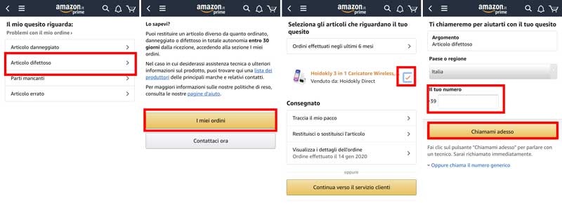 chiama amazon app