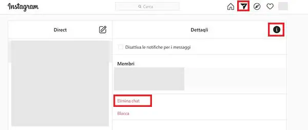 cancellare messaggi instagram 4