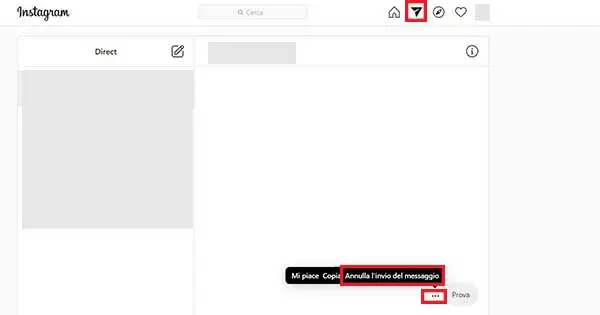 cancellare messaggi instagram 5