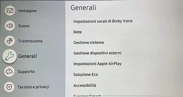 come collegare tv samsung wifi 3