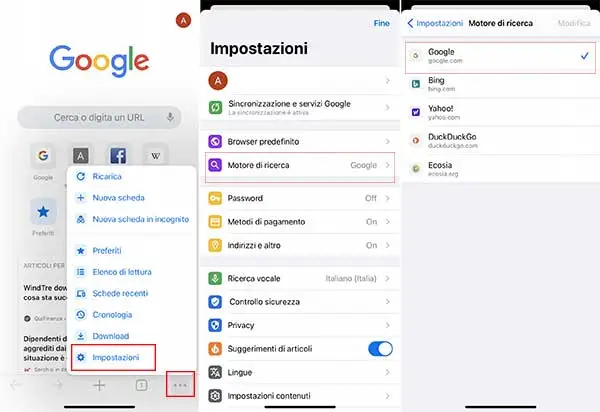 impostare google come pagina iniziale 2