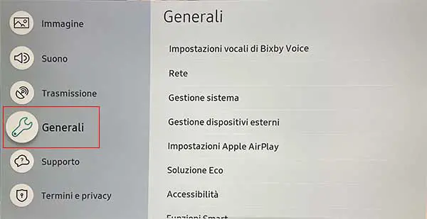 come risintonizzare tv samsung 5