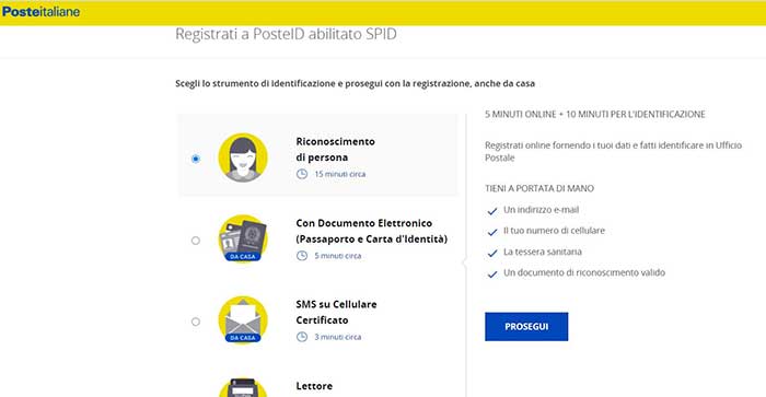 spid poste italiane