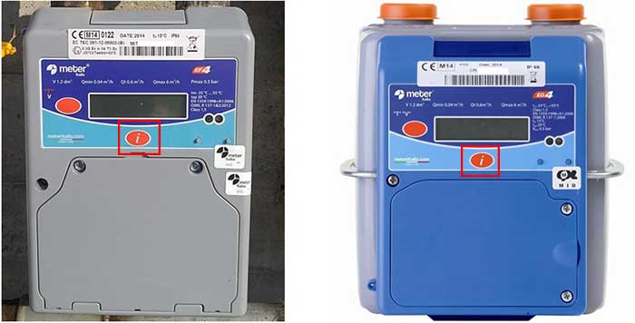 4 leggere contatore gas METER ITALIA EF4 e EG4