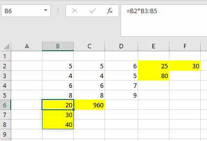 moltiplicazione excel 2