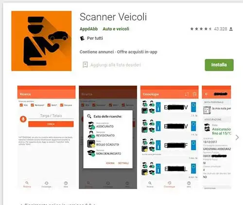 scanner veicoli