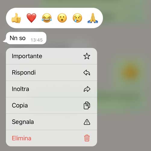 come mettere reazioni whatsapp 1