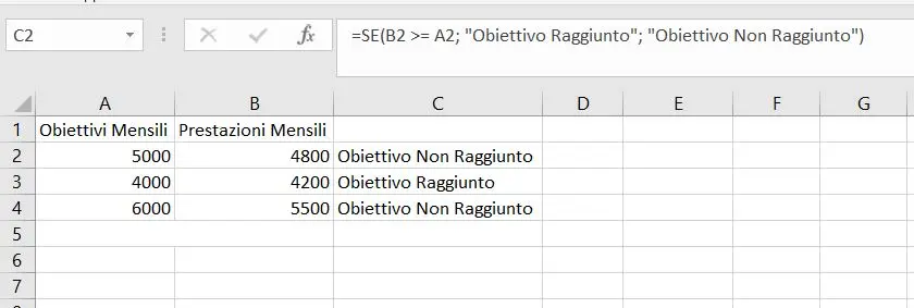 utilizzo formule base excel 7