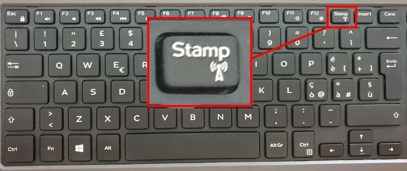stamp tastiera windows