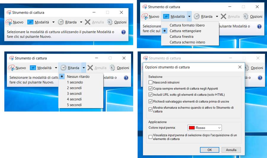 strumento cattura windows completo