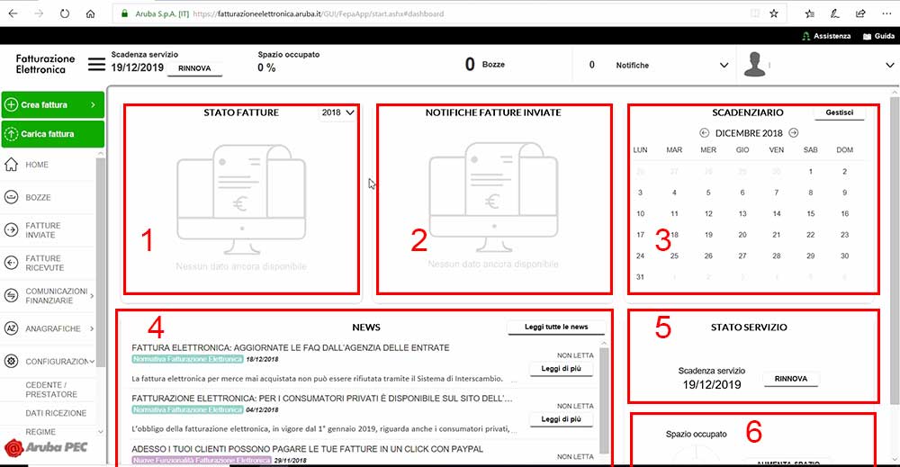 fatturazione elettronica aruba home 2