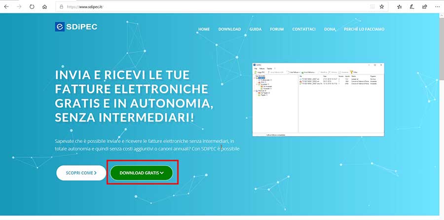 download fattura elettronica sdipec