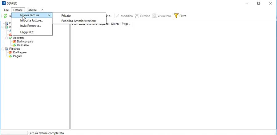 software fattura elettronica sdipec 5