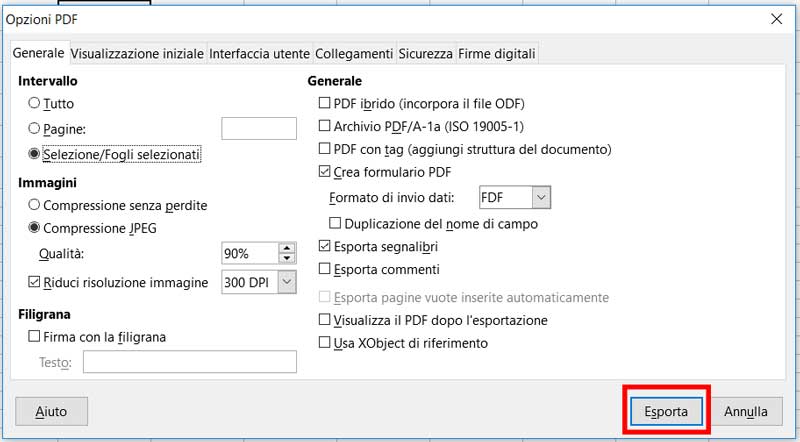 calc esporta in pdf 2