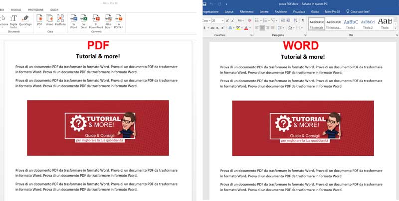 convertire pdf in word con office 2