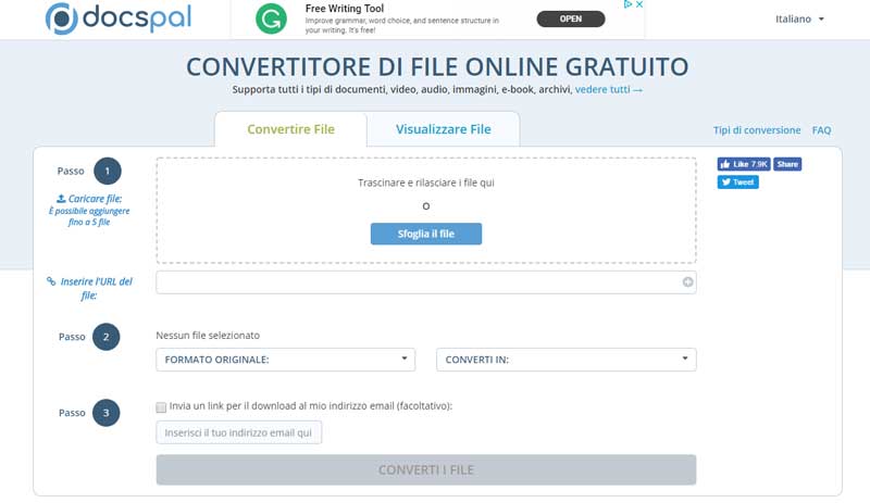 trasformare pdf in word docspal