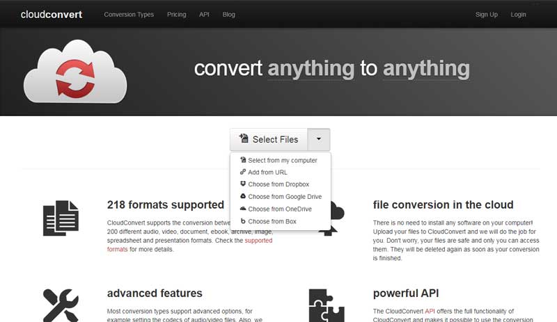 trasformare powerpoint pfd cloudconvert